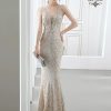 Silver Beige wedding dress